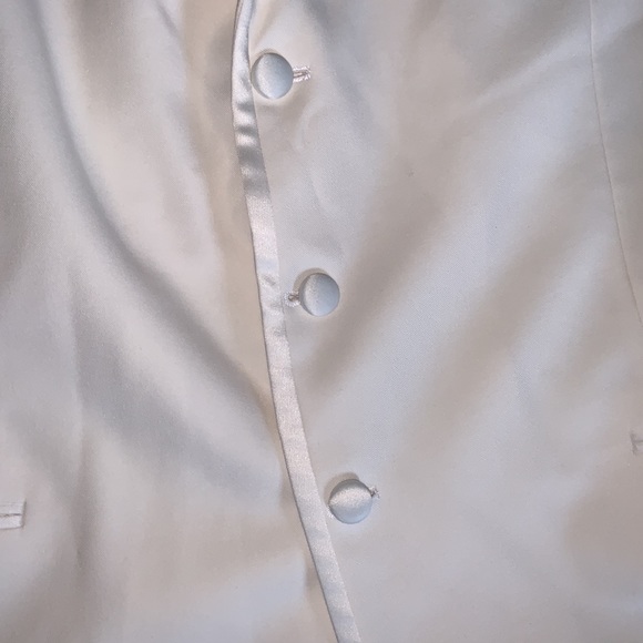 After six ivory white tuxedo jacket size 46 - Picture 4 of 8